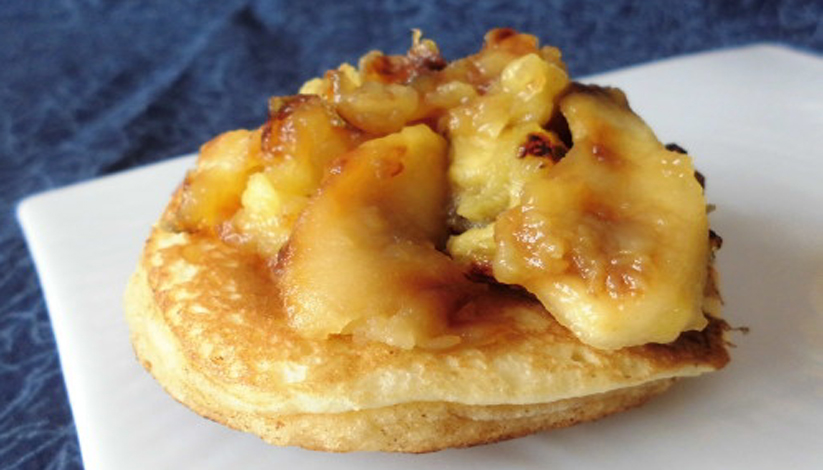 BLINIS DE SARRASIN ET POMMES CUITES