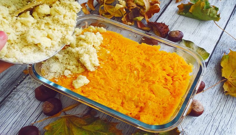 Crumble de potimarron au parmesan