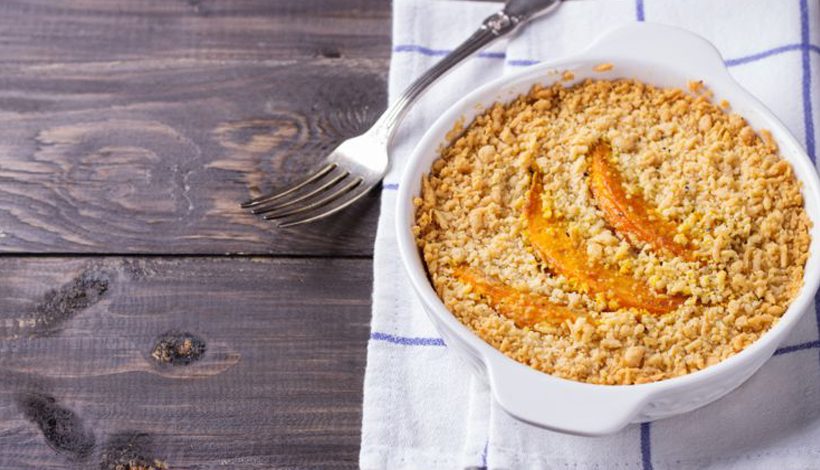 Crumble de potimarron au parmesan