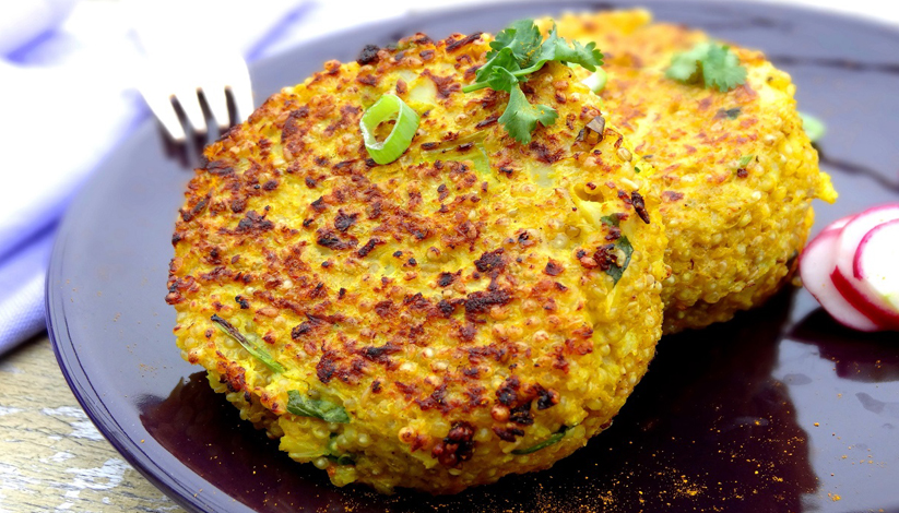 Galettes de quinoa aux légumes