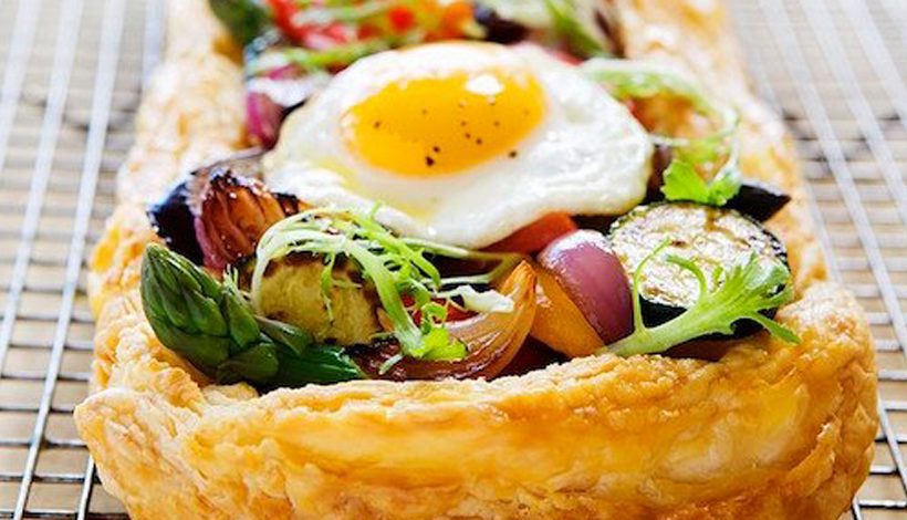 Tarte végétarienne aux œufs