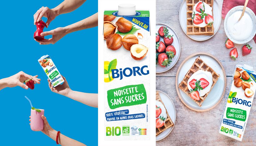 Boisson végétale Bjorg noisette sans sucres